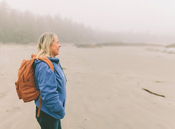 A woman who is an active participant in life and her retirement plan